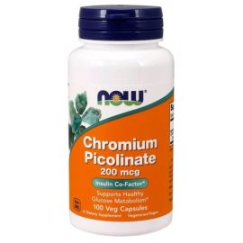 Chromium Picolinate NOW Foods 200mcg - 100 wegetariańskich kapsułek