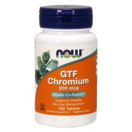 GTF Chromium NOW Foods 200mcg - 100 tabletek