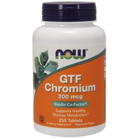 GTF Chromium NOW Foods 200mcg - 250 tabletek