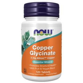 Copper Glycinate NOW Foods 120 tabletek