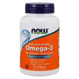Omega-3 Enteric Coated NOW Foods 90 softgels