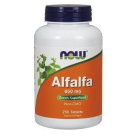Alfalfa NOW Foods 650mg - 250 tabletek