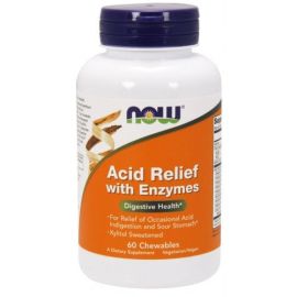 Acid Relief with Enzymes NOW Foods 60 chewables