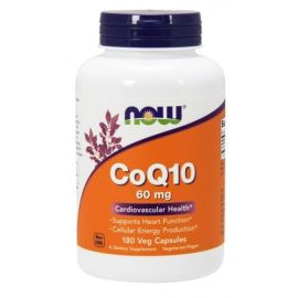 CoQ10 NOW Foods 60mg - 180 wegetariańskich kapsułek