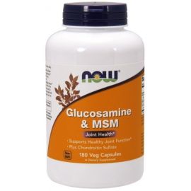 Glucosamine & MSM NOW Foods 180 wegetariańskich kapsułek