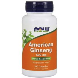 American Ginseng NOW Foods 100 wegetariańskich kapsułek