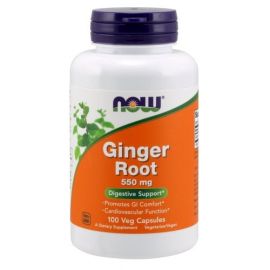 Ginger Root NOW Foods 100 wegetariańskich kapsułek