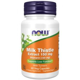 Milk Thistle Extract with Turmeric NOW Foods 150mg - 60 wegetariańskich kapsułek