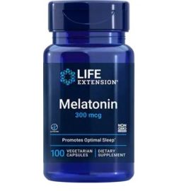 Melatonin Life Extension 300mcg - 100 wegetariańskich kapsułek