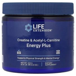 Creatine & Acetyl-L-Carnitine Energy Plus Life Extension 233 grams