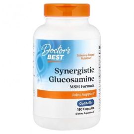 Synergistic Glucosamine MSM Formula with OptiMSM Doctor's Best 180 kapsułek