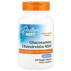 Glucosamine Chondroitin MSM with OptiMSM Doctor's Best 120 kapsułek