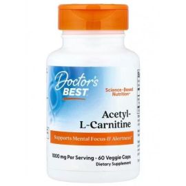 Acetyl L-Carnitine Doctor's Best 500mg - 60 wegetariańskich kapsułek