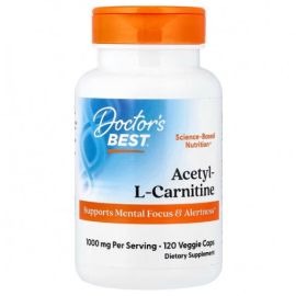 Acetyl L-Carnitine Doctor's Best 500mg - 120 wegetariańskich kapsułek