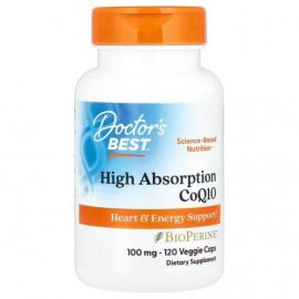 High Absorption CoQ10 with BioPerine Doctor's Best 100mg - 120 wegetariańskich kapsułek