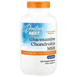 Glucosamine Chondroitin MSM with OptiMSM Doctor's Best 360 kapsułek