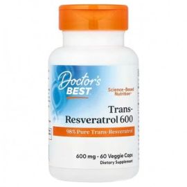 Trans-Resveratrol 600 Doctor's Best 60 wegetariańskich kapsułek