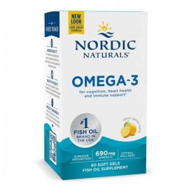 Omega-3 Nordic Naturals 690mg Lemon - 60 softgels